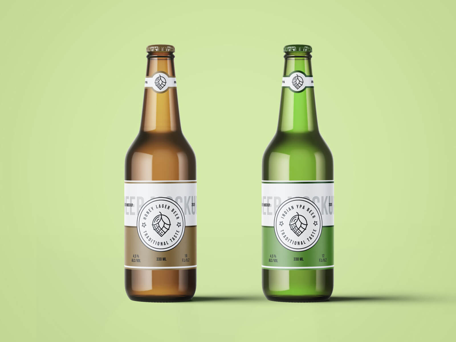 Download Free Beer Bottle Mockup For Photoshop Graphic Resources Com